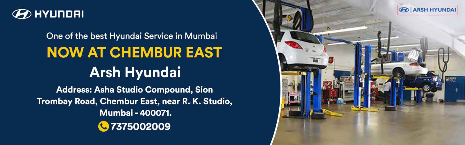 Hyundai Service Centre in Chembur | Arsh Hyundai  Chembur banner
