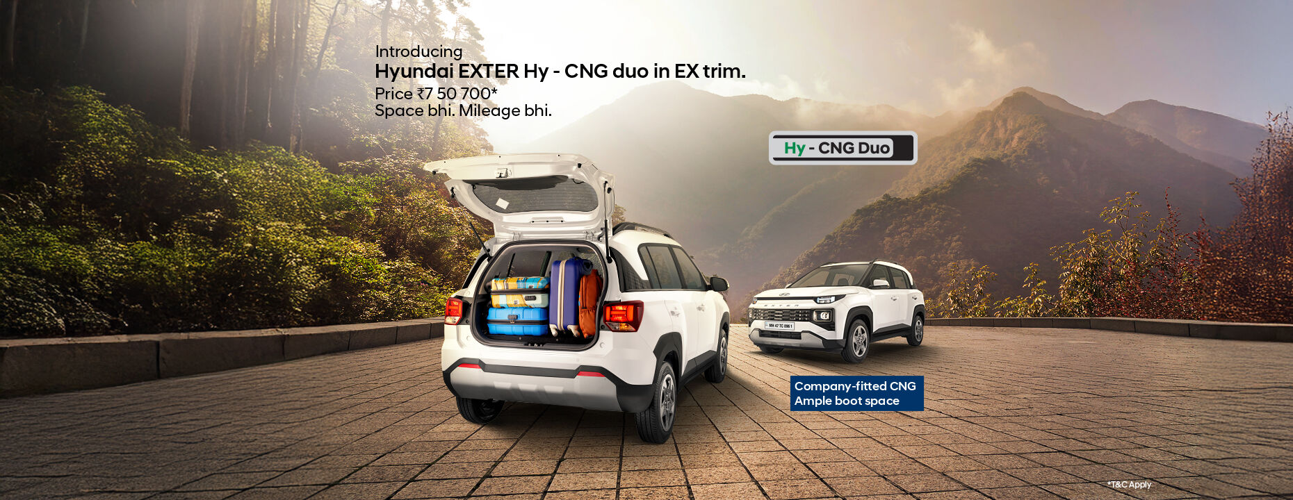 Hyundai EXTER on-road price | Hyundai EXTER features and specs banner