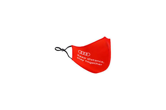 Discover the Audi mouth-nose-masks in a pack of two.
Details:
Set of 2 face coverings in red and grey
Extremely lightweight, breathable and air-permeable functional material
Breathe and talk easily
Adjustable elastic bands with clip for individual adjustment
Reusable, washable at 90 °C
Audi rings print, co-branding with P.A.C.
One size fits all for adults with small clip for individual adjustment
Material: Polyester, elastane
Colour: Red/grey
