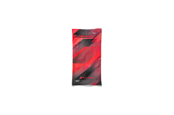 A practical all-rounder: the Audi Sport tube scarf can be worn in many different ways, as a neckerchief, scarf, headband or bandana.
Details:
Audi Sport seamless tube scarf
Elastic, breathable and quick-drying
Printed with all-over design in red and grey
Versatile, for sport and leisure
Branding: Audi Sport logo and co-branded with P.A.C.
Material: 100% polyester
Colour: Red/grey